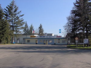 Česka Zbrojovka factory
					entrance in Strakonice,
					Czech Republic.