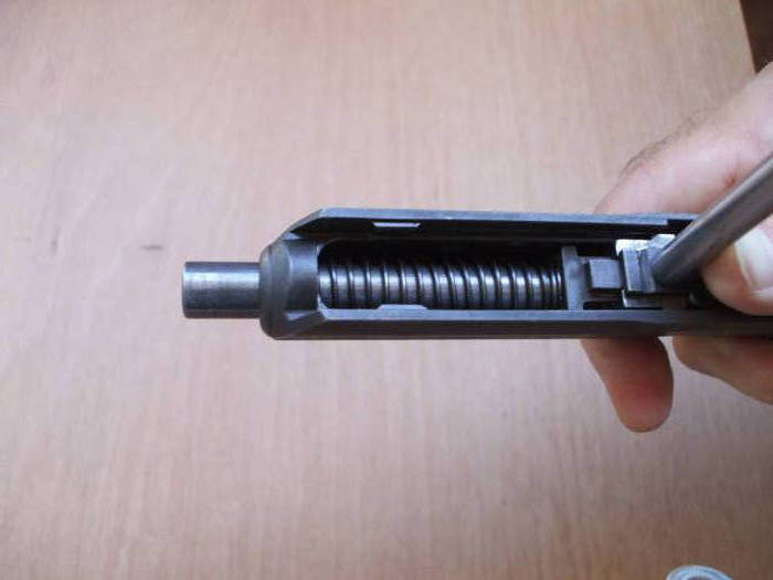 CZ-52 barrel being removed from the slide.