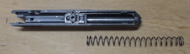CZ-52 slide, barrel, recoil spring, and roller cam.